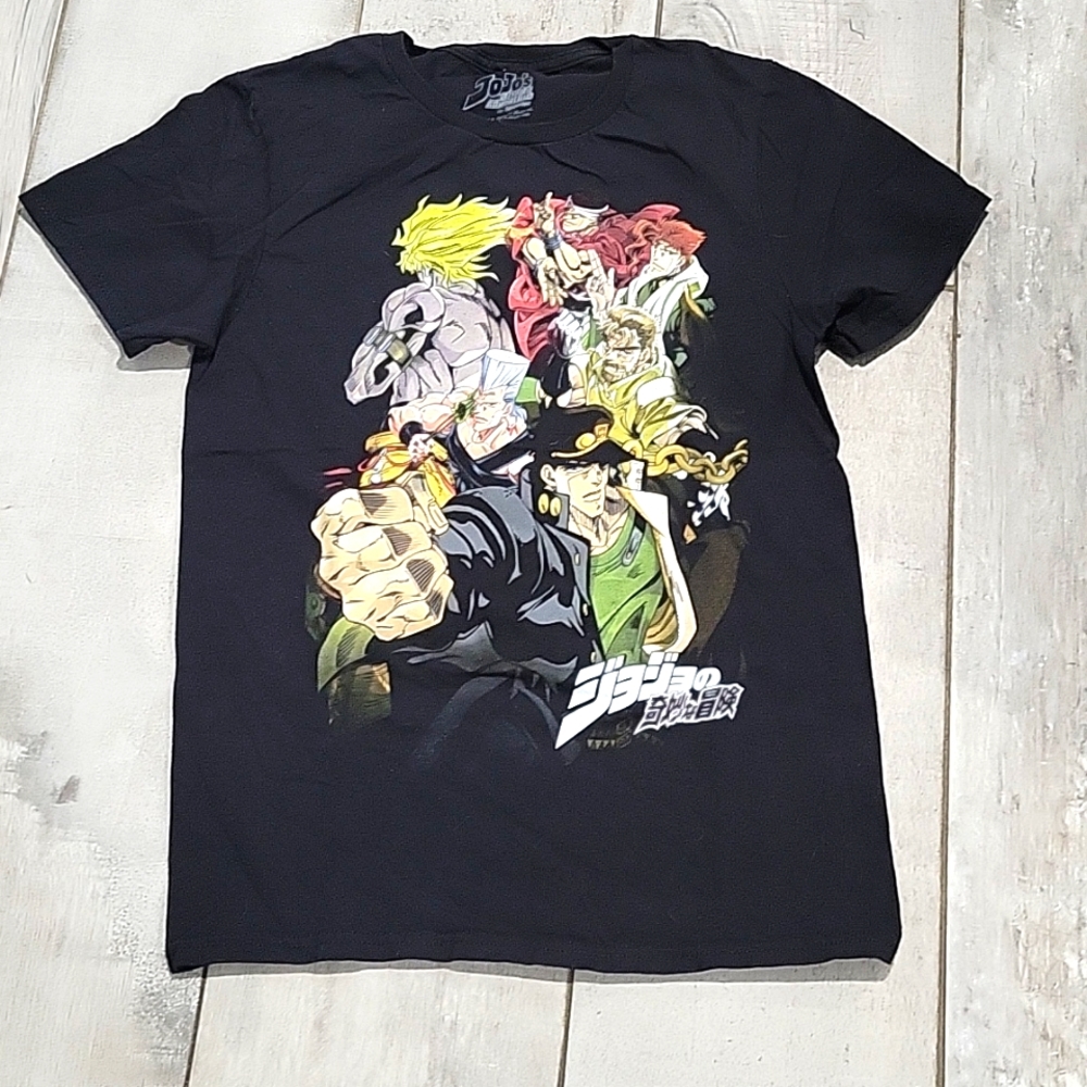 Jojo's  The Animation black t-shirt  size xsmall #19